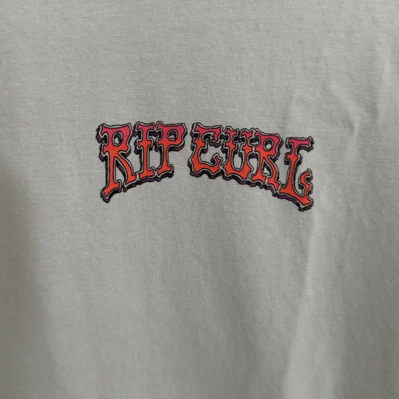 Rip Curl Mint Green Short Sleeve Tee with Chest Logo | XL - Picture 4 of 9